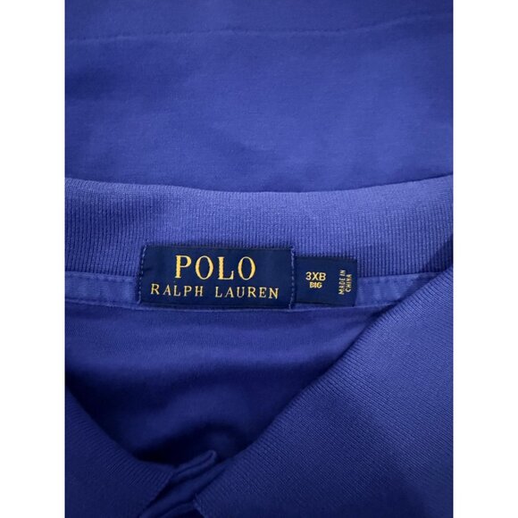 Polo Ralph Lauren Shirt Men's 3XB Blue  Golf Flesh Pony Preppy Performance - Picture 4 of 6